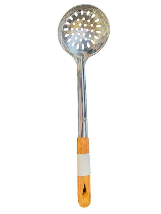 Slotted Ladle Wooden Handle