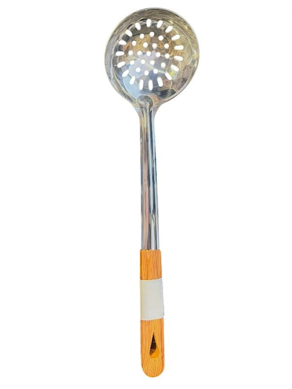 Slotted Ladle Wooden Handle