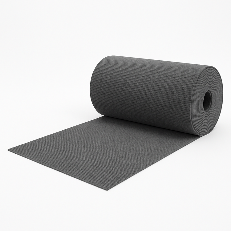 Non Slip Gray Carpet 1m x 15m
