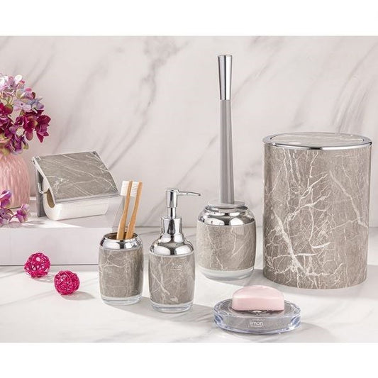 Round Marble Bathroom 7pc Set 202400