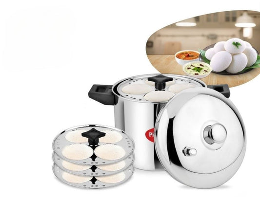 Stainless Steel Idli Maker Pot (4 Plates) 15599