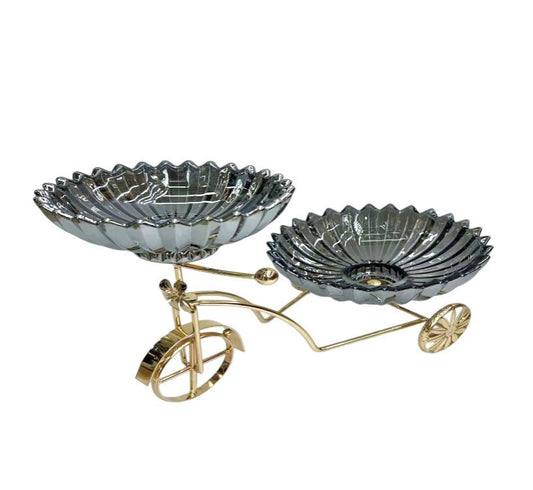 Fruit Stand Glass Bicycle Black AAA-8