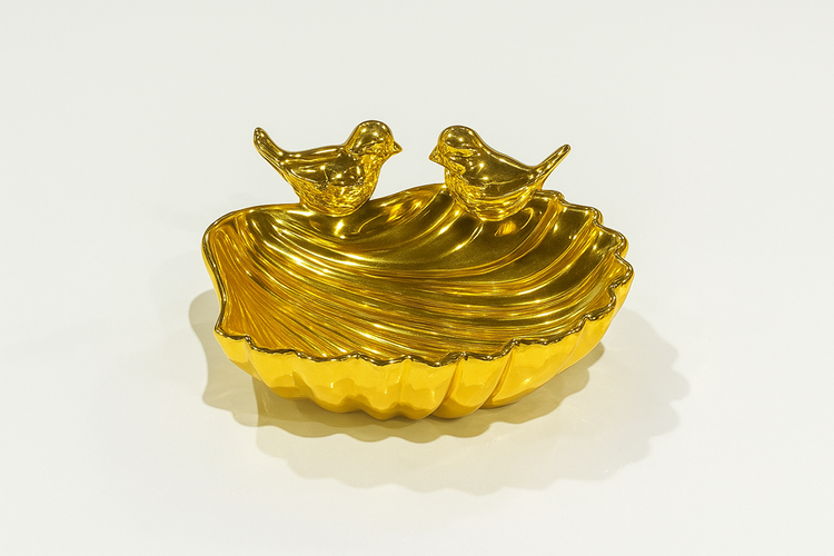 Gold Birds Plate 1003A