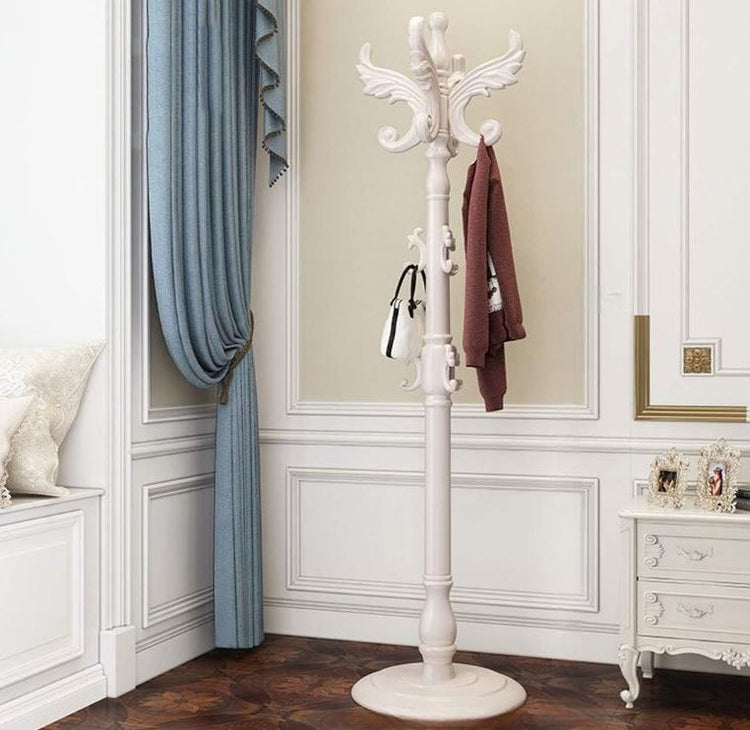 Coat Rack White Wooden