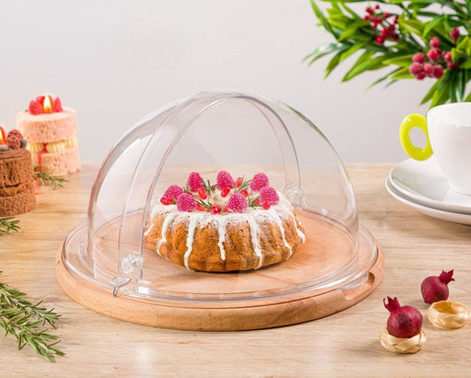 Wooden Tray With Rolling Top 217959