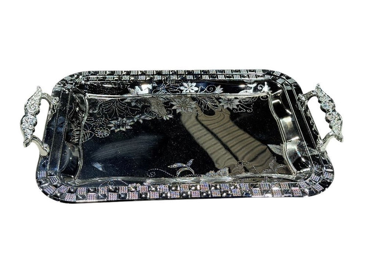 2PC Serving Tray Silver CHCH