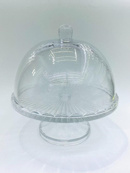 Glass Serving Plate With Lid DGP820-2