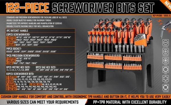 Screwdriver Set 122pc 94226