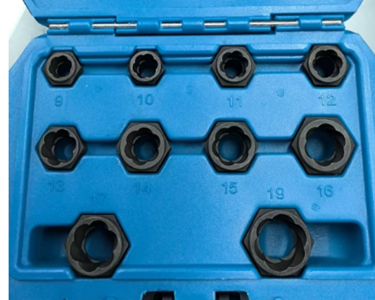 Bolt & Nut Remover Sockets 10pc 25515 A-49