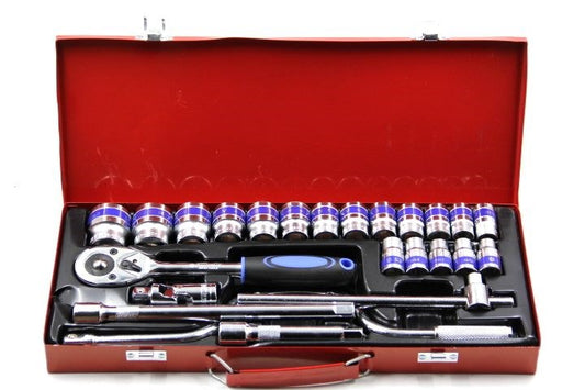 Socket Set 1/2'' Chrome 24pc DJPE-25581
