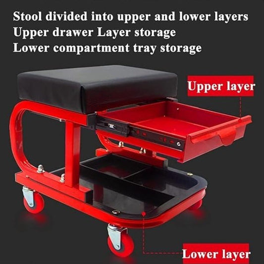 Garage Shop Roller Seat, 360 Degree Swive Seat