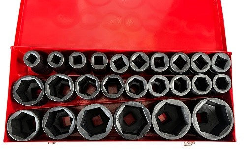 Socket 25pc 1" 17-75mm DT1003 A-29 A-3