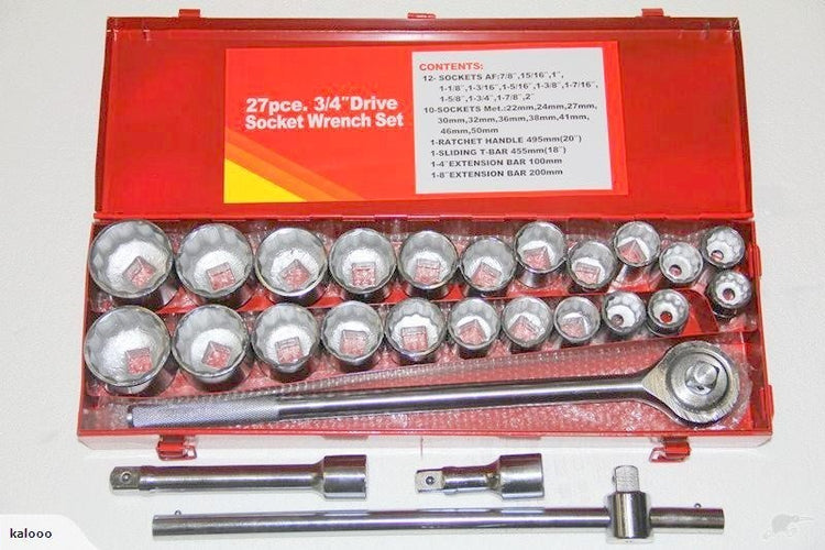 Socket Set 3/4'' 27pc DJPE-TH27 A-31
