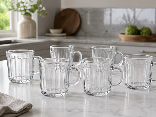 Glass Cup 6pc 230mL DM227