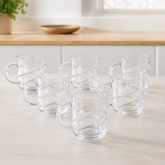 Glass Cup 6pc 230mL DM229