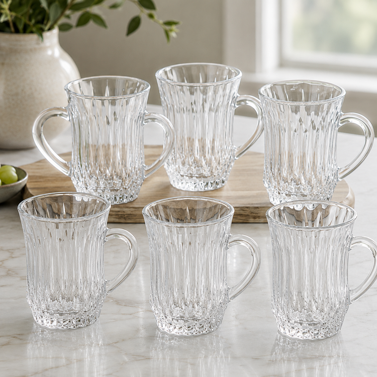 Glass Cup 6pc 205mL DM236