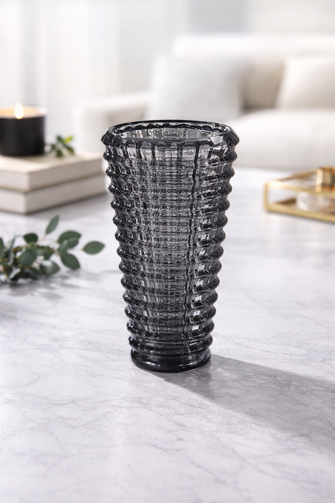 Gray Glass Vase DSHP121-1