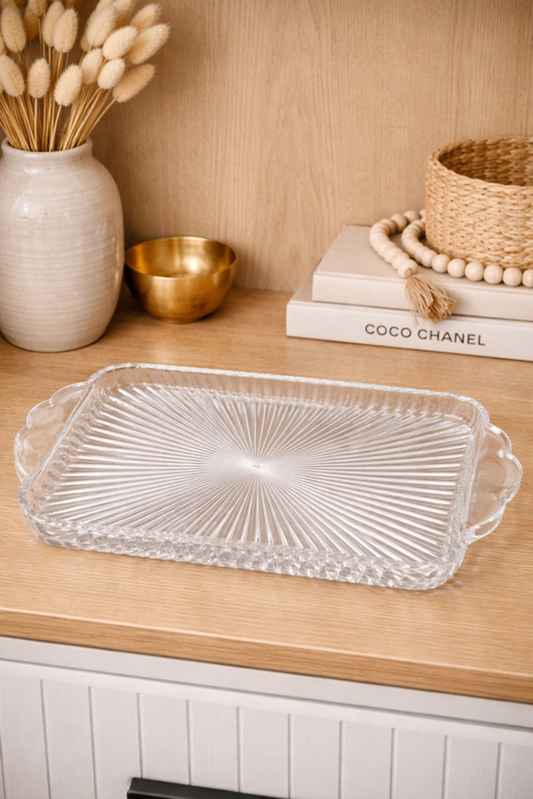 Glass Serving Tray DSP249B