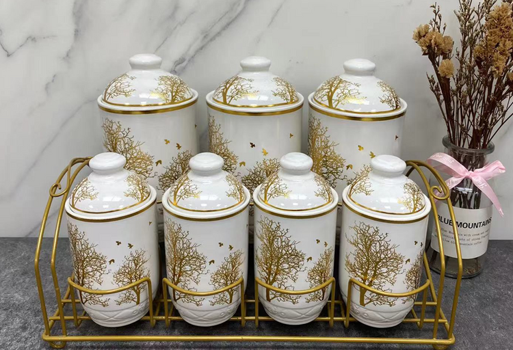 Spice Rack Condiment 7pc E34/7P