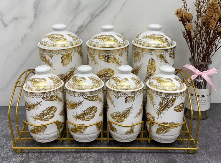 Spice Rack Condiment 7pc E34/7P