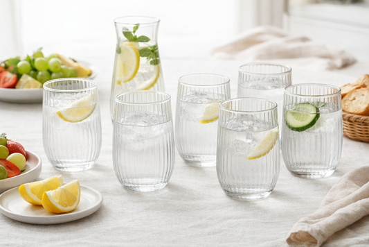 Tumbler Glass Cups 6pc ES8040B