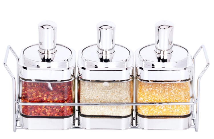 Spice Rack Condiment 3pc FS-03Y