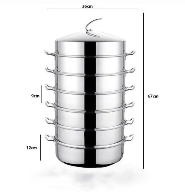 Food Steamer 5 Layers 36cm YS24125-47