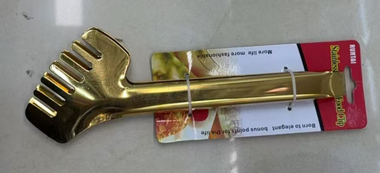 Gold Steel Food Tong 724-2
