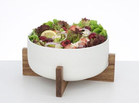 Salad Bowl with Wooden Stand GS2105-03