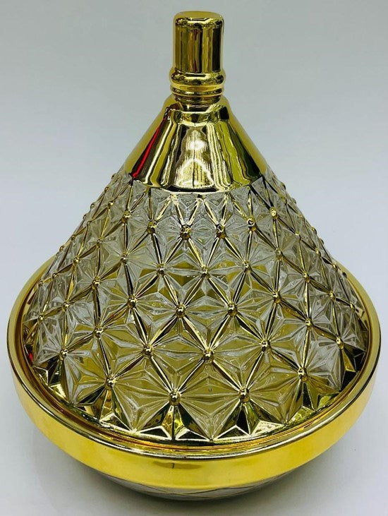 Glass Serving Dish Gold GZ810-3B