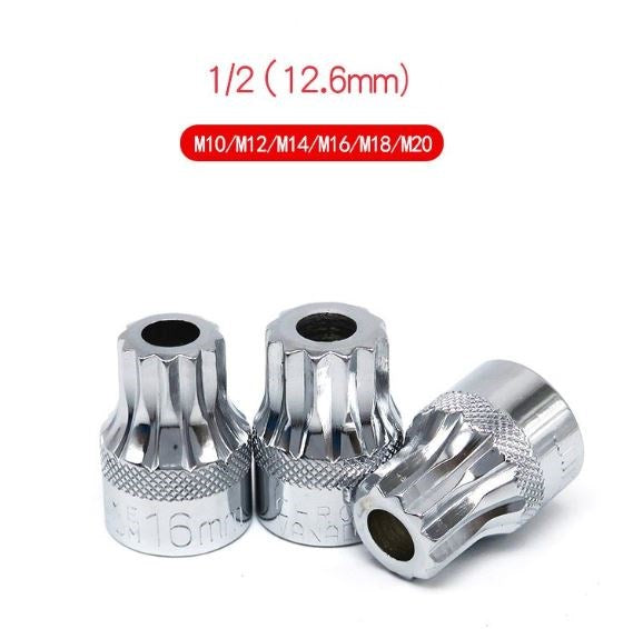 Triple Square Spline 6pc 1/2"