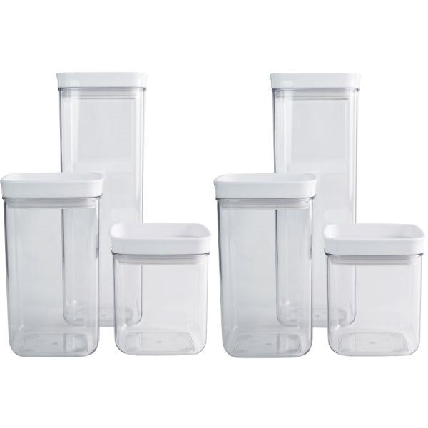 Square Storage Jar 6pc H0-029