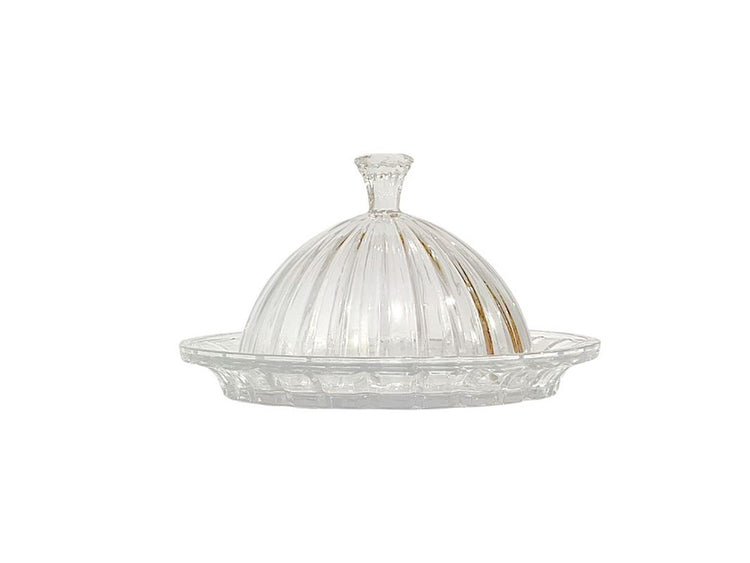 Glass Cake Plate and Dome Lid HF080A