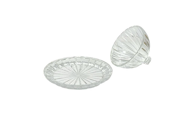 Glass Cake Plate and Dome Lid HF080A