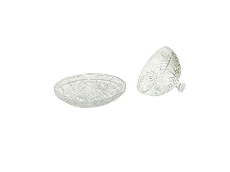 Glass Cake Plate and Dome Lid HF080C