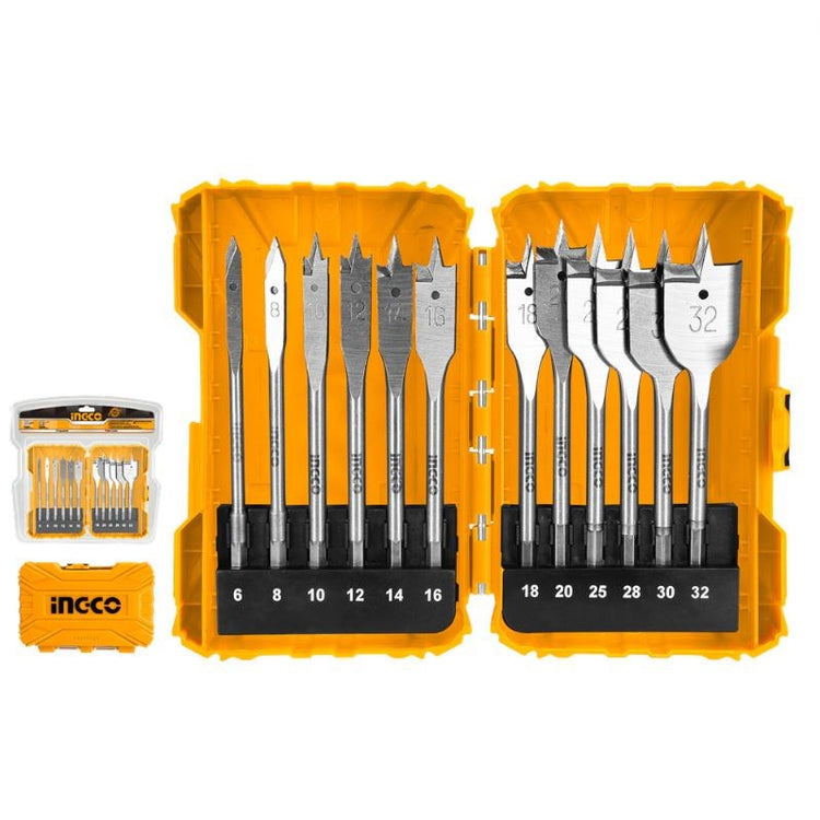 12pc Flat Wood Drill Bits AKDL1201