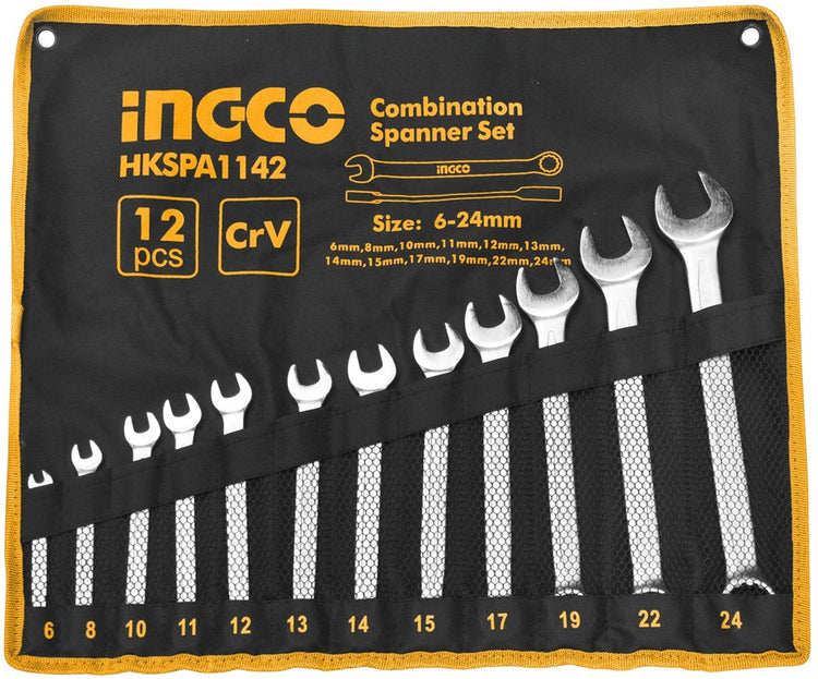 Combination Spanner Set 12pc 6-24mm HKSPA1142
