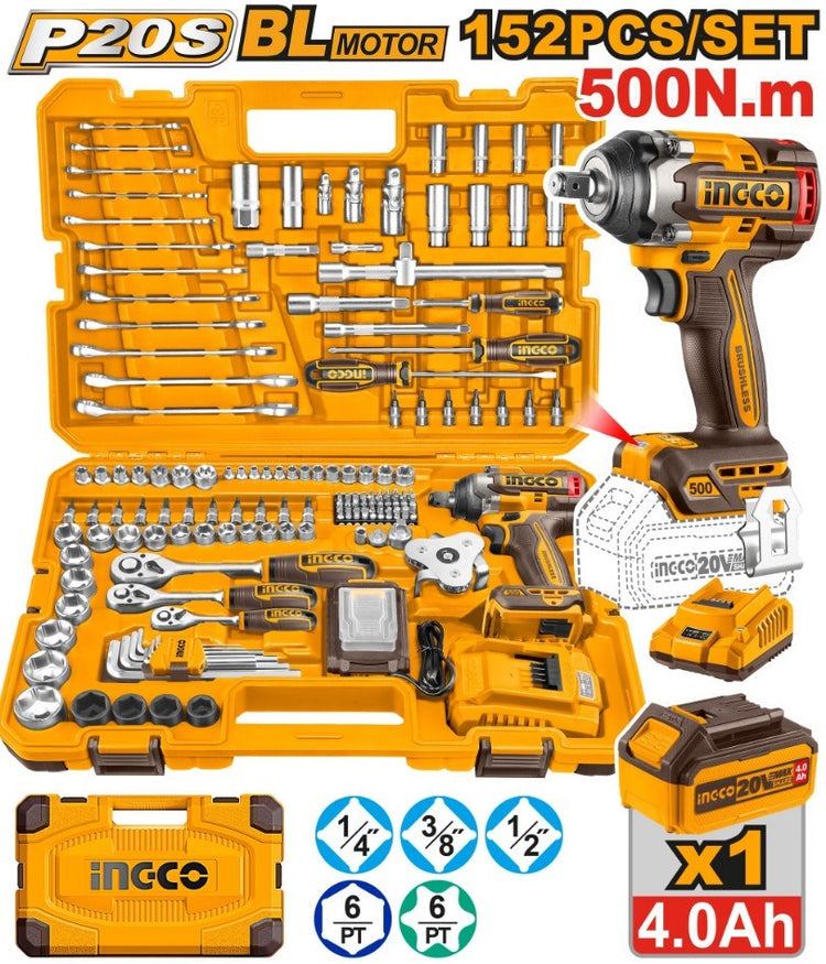 Cordless Impact Wrench Tools 152pc HKTHP31521