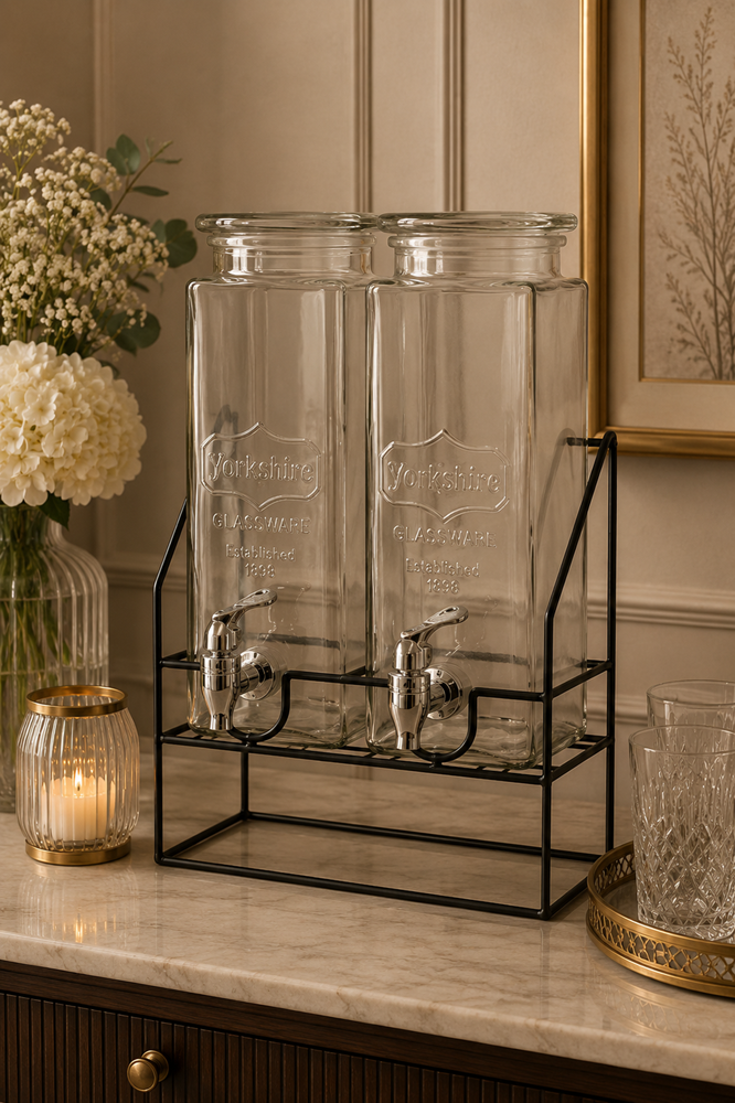 Glass Drink Dispenser HM-20511-2