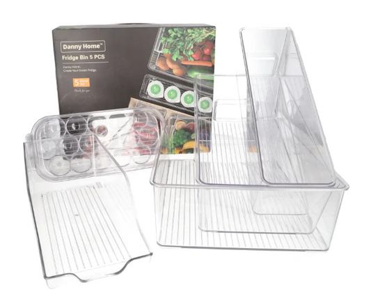 Fridge Food Bin Set 5pc H0-014