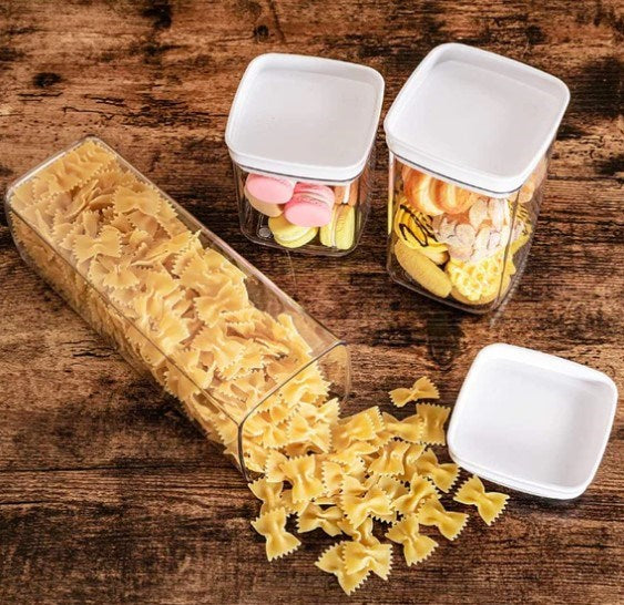 Food Storage Jar Square 3 Sets