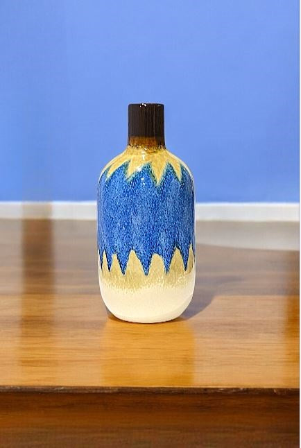 Ceramic Vase with a splash of color
