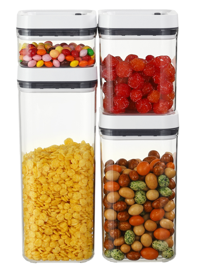 Square Food Container Set 4pc HS211019