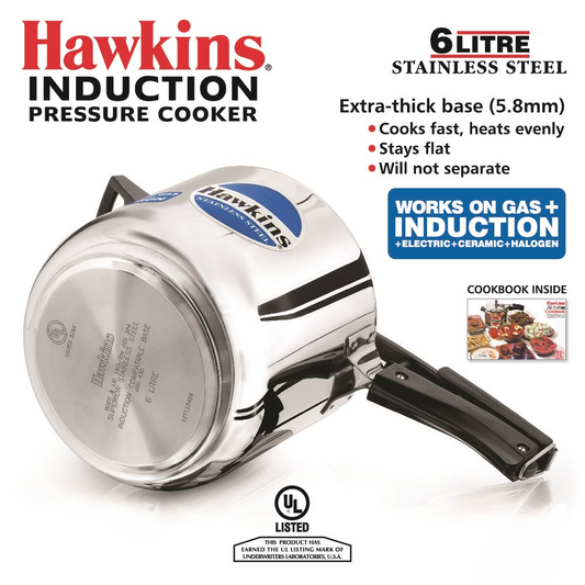 Stainless Steel Pressure Cooker 6L HSS60