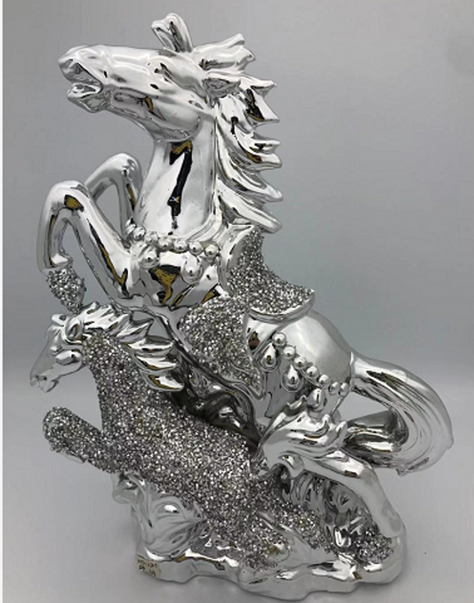 Silver and Gold Horse Figurine HT121