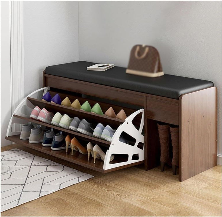 Shoe Cabinet Brown & Black HXD001424