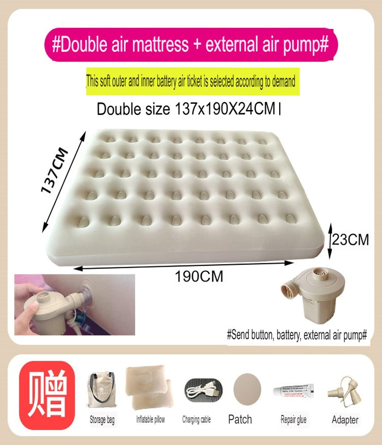 Inflatable Air Mattress with Pump HYL00