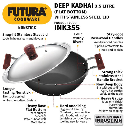 Futura Deep Kadhai 3.5L INK35S
