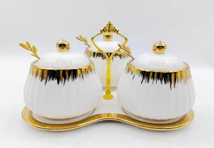 Spice Condiment 3pc White JA7925-LS