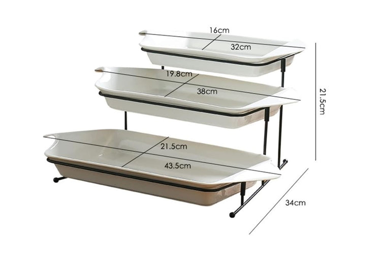 3 Tier Serving Plate JC7076